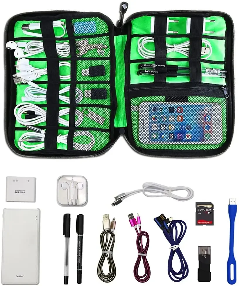 حقيبة تنظيم وتخزين الكابلات، ن - مراجعة Travel Luggage Set وسعره