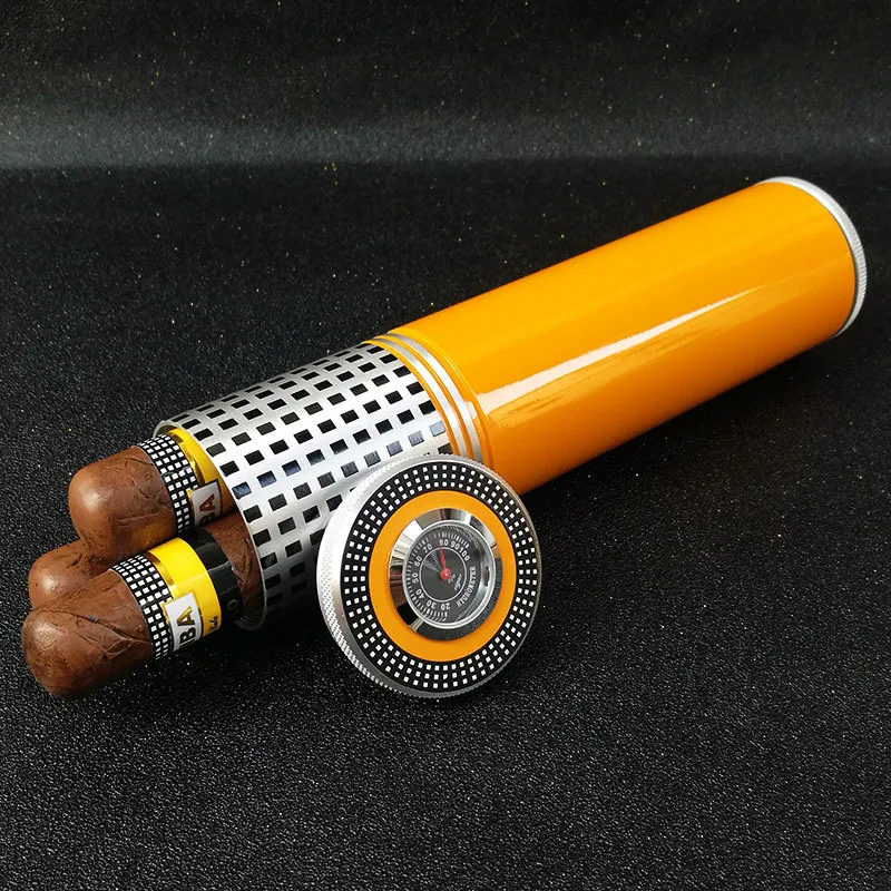 علبة أنبوبية مرطبة للسيجار مع  - مراجعة Premium Cigar Case وسعره